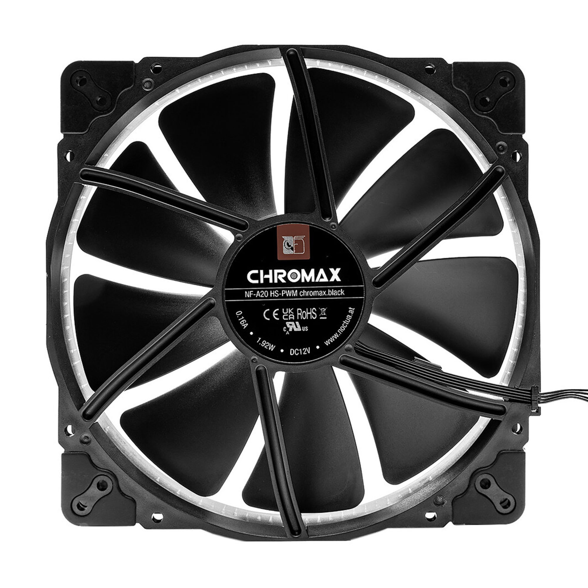 Watercool Noctua Nf A Hs Pwm Chromax Black L Fter Schwarz Capacytor